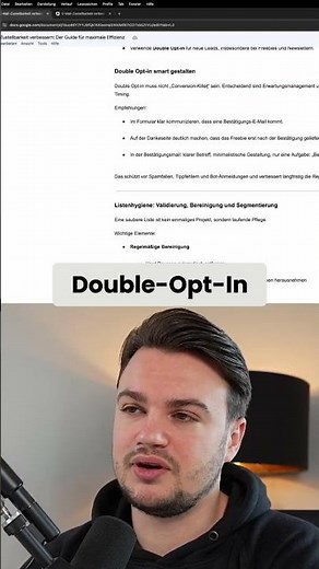 Newsletter-Anmeldung: Double-Opt-In-Taktik für mehr Conversions! #shorts