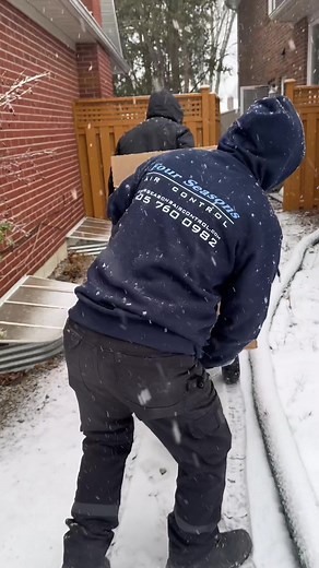 Furnace in toronto being replaced after 20 years #furnace #hvac