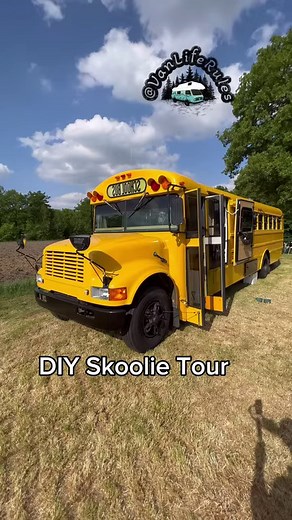School bus converted into gorgeous tiny house | Vanlife Rules