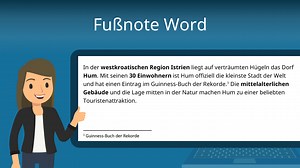Fußnote Word • Fußnote einfügen einfach erklärt