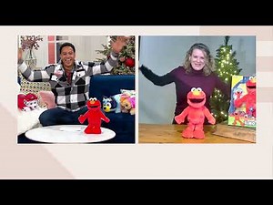 Elmo Slide Animated Dancing 12" Plush on QVC