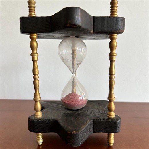 Antique French Hourglass With Zodiac Signs – 19th Century Wood & Brass Sand Timer - Etsy