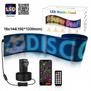 [Hot Item] Pantalla Ojos Flexible LED Display Devil Eyes Remote Control Rolling Advertising Sign for Truck Shop