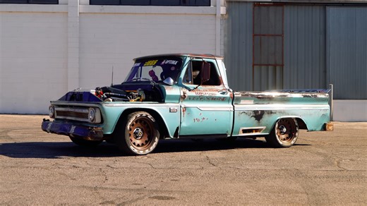Old patina Chevy C10 custom performance build
