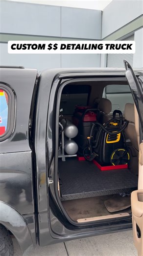 Check out this custom mobile detailing truck we made ! What do you think ? Contact us for some work | H2o Auto detail Supply's