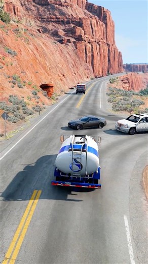 Realistic Highway Car Crashes #594 – BeamNG Drive #realistic