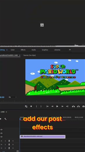 Making Mario World! Blender to Premiere: Insane Editing Tricks #shorts
