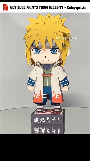 Minato Namikaze: naruto inspired mini cute figure | #narutofans #namikazeminato #fanart