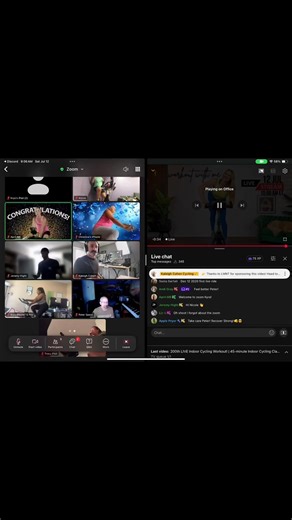 Krys Janay on Instagram: "Completed Kaleigh Cohen Fitness 200th Live #youtube #cycling #workout this morning and had an absolute blast!! #spinclass #workoutathome"