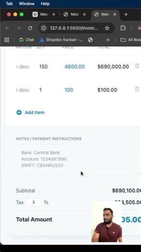 I Built This Invoice Generator Using ONE AI Prompt 😳 #coding ‪@youtubecreators‬ #webdesign #python