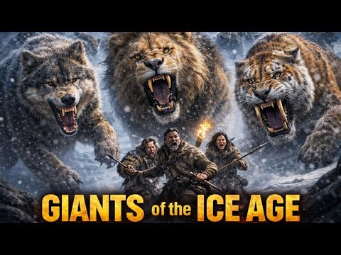 Life Million Years Ago: Humans vs Dire Wolves, Giant Lions & Saber-Tooth | Worlds Lost in Time