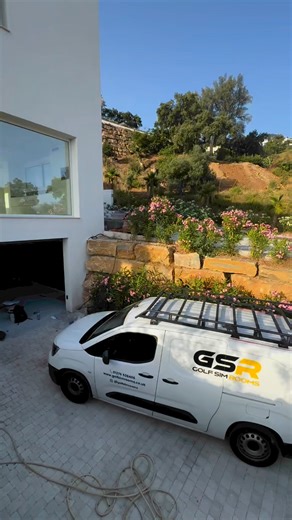 Mountain top villa golf sim #golfsim #garage #golfsimulator #foresight #mancave | Golf Sim Rooms