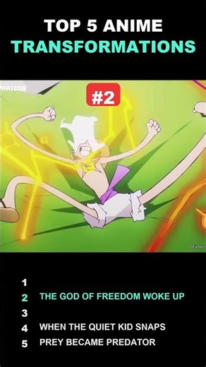 Top 5 Anime Transformations of All Time 🔥