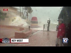Outer bands of Hurricane Milton arrive in Key West