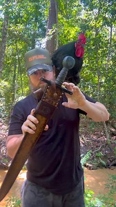 5.2K views · 270 reactions | Got the leather finished up for the Medieval arming sword NOIRthis is for a lefty so he will carry on the right hip and draw with the left hand… it is a frog style belt loop attachment… so being being piece you can take the main sheath/sword off your belt without taking your belt off.. if that makes sense ️﫦️ #sword #swords #forged | Pirate Forge | Facebook