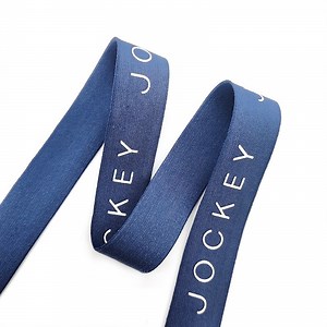 [Hot Item] Custom Silicone Printed Logo Loom Rubber Nylon Elastic Strap for Clothing