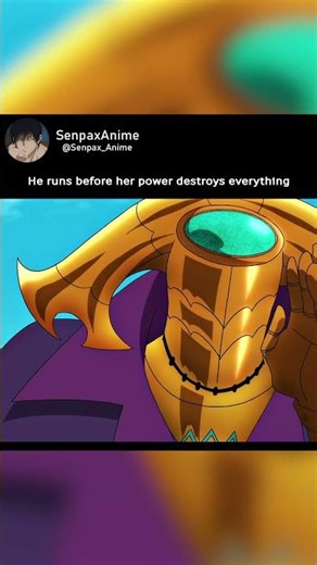 He runs before her power destroys everything #anime #shorts