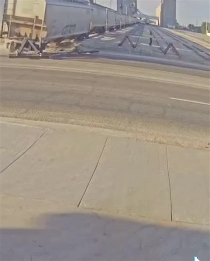 Trains hitting things on Instagram: "Far enough Conductor shoves through block at a customer siding causing the train cars to go on the ground across a roadway, luckily no one was hurt! #trainfails #block #viral #accident #farenough #crash #trainstagram #train #dashcam #carcrash #traincrash #engineer #customersiding #railroad #railroading #trainconductor"