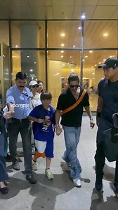 87K views · 664 reactions | Ditching the PJ today? SRK and the fam flying commercial today, spotted as they roll out of the hawaai adda | Voompla | Facebook