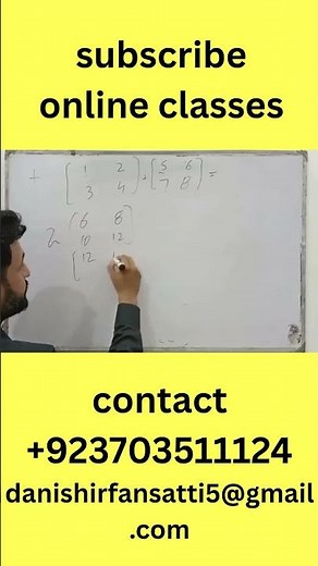🔢 Matrix Multiplication with a Constant | Maths Made Easy ✨