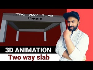 Two way slab in 3D view | civil engineering animation videos | 3D animation of slab | Civil tutor |