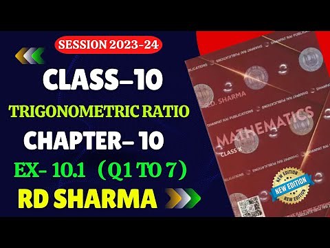 RD Sharma Class 10 Solutions Chapter 10 Trigonometric Ratios Exercise 10.1 | Trigonometry | class 10