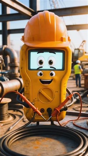 🎯 "Construction Site Electrical Safety ⚡ | Multimeter Ka Sahi Use | #Shorts"