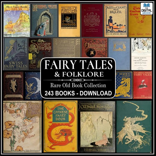 243 Fairy Tales and Folklore Book Collection – Rare and Timeless Classics (download) - Etsy