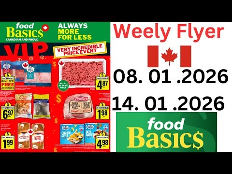 Food Basics Weekly Flyer | January 8 to 14, 2026 | Canada Deals