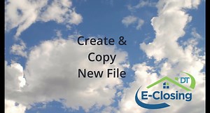 ECDT: Create & Copy New File