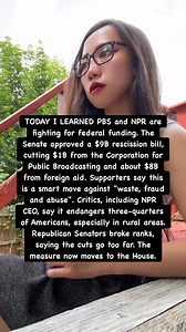 66K views · 1.4K reactions | PBS and NPR are fighting for federal...
