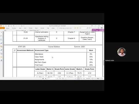 Lecture 01 - Probability and Statistics (MATH 2205) Mahtab Sir