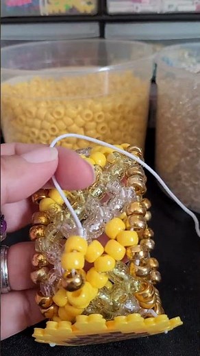 Sunflower 🌻 #tutorial #kandi #diy #bracelet #sunflower