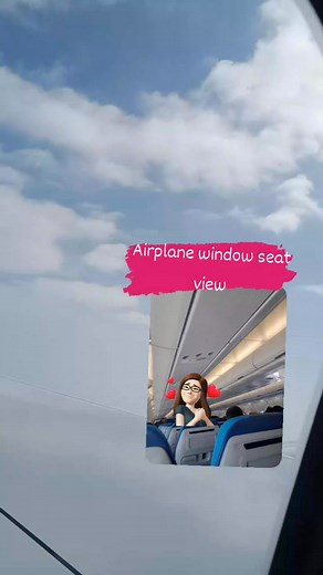 Airplane window seat view🫰♥️ #airplane #everyoneシ゚ #reelsviralシ #fypシ゚ #contentcreator #koreananghilas | Ghellai Alcober