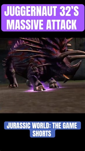 Juggernaut 32’s Massive Attack - Jurassic World: The Game #Shorts #Dinosaurshorts #JurassicWorld