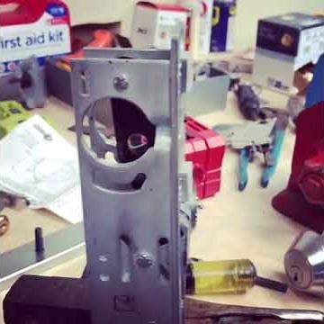 Breaking a set-screw on an Adams-Rite mortise (Through-The-Lock)