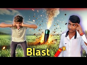 Blast Experiment | Lithium Battery Explosion in Open Field