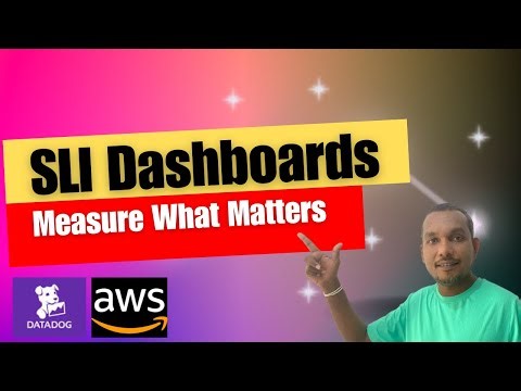 Datadog SLI Dashboards on AWS | SRE-Driven Observability