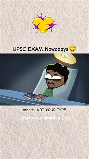 Cartoon Comedy on Instagram: "UPSC EXAM 📊😂 @cartoon_animation_0012 #cartoonanimation0012 #exam #ai #cartoon #animated"