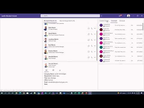 Landis Attendant Console for Microsoft Teams Overview +First Time Set-Up