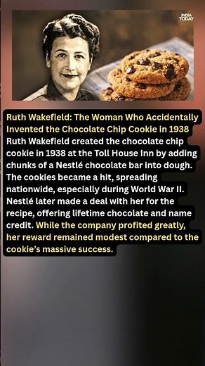 Ruth Wakefield: The Woman Who Accidentally Invented the Chocolate Chip Cookie in 1938