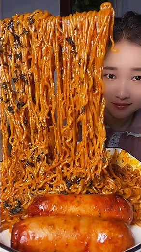 Spicy Noodles Challenge | Extreme Heat Mukbang 🔥🍜 #asmreating #mukbang #noodleschallenge