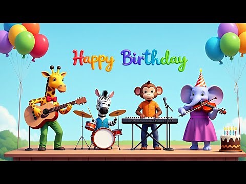 Happy Birthday Song | 🎵 Geburtstagslied | Kinderlieder zum mitsingen. 🎵