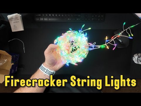 Multicolor Firecracker Cluster String Lights