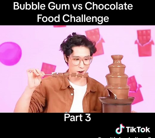 Bubble Gum vs Chocolate Food Challenge
