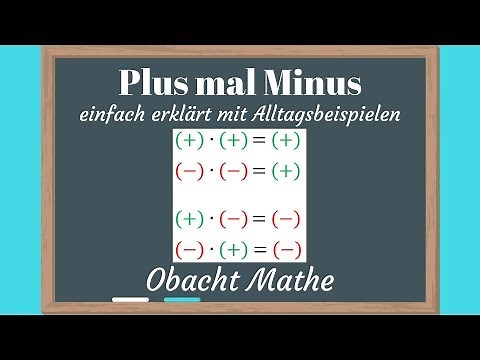 PLUS MAL MINUS | schnell & einfach erklärt mit Alltagsbeispielen | ObachtMathe