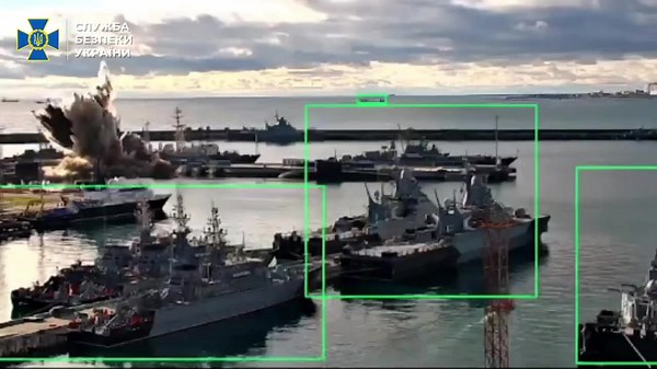 Ukraine strikes Russian submarine in unprecedented underwater drone attack