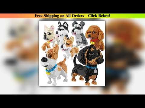 Cartoon Animal Building Blocks Creative Pet Dog And Cat Assembly Toy DIY Educational Puzzle ParentC