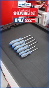 1.1K views · 11 reactions | This Silverline Screwdriver Set features bi-color soft grip handles and comes in 3 sizes: 3x75mm, 5x100mm and 6x100mm. ONLY $22 #Equip4You #Silverline #screwdriver | Equip4you | Facebook