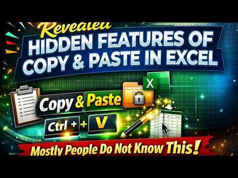 More features of Copy Paste in Excel (Multiple Types)